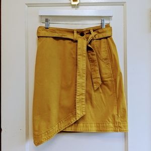 Anthro Pilcro Wrap Chino Skirt with Pockets